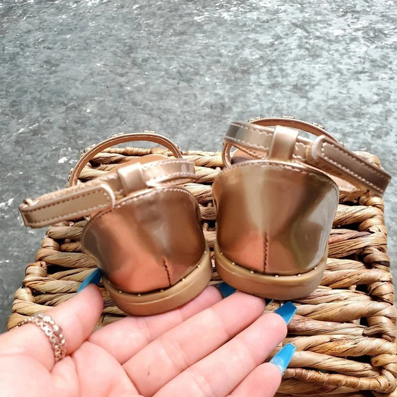 Self Esteem Gold Heart Girl's Sandal - Picture 6 of 6
